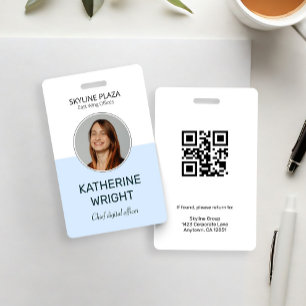 Custom Employee Photo Round ID Name ID Badge