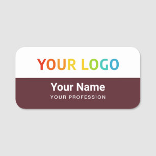 Custom Employee Pin Name Tag or Magnetic with Logo