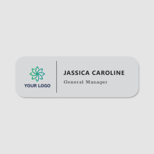 Custom Employee Pin Name Tag or Magnetic with Logo