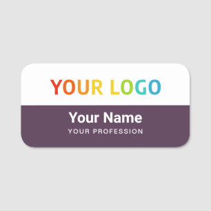 Custom Employee Pin Name Tag or Magnetic with Logo