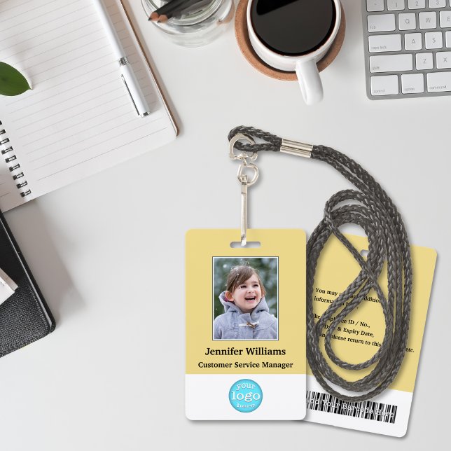 Custom Employee Staff Logo Barcode Photo Name ID ID Badge (Custom Employee Staff Logo Barcode Photo Name ID Badge)