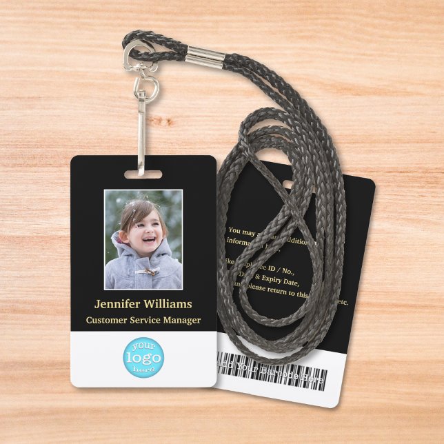 Custom Employee Staff Photo Name Barcode Logo ID ID Badge (Custom Employee Staff Photo Name Barcode Logo ID Badge)
