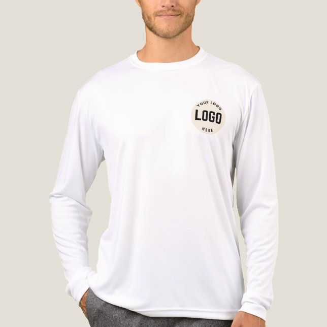 Custom Employee Tshirt, Add Your Logo Tri-Blend Shirt (Front)