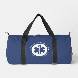 Custom EMT Symbol Emergency Medical Technician Duffle Bag