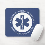 Custom EMT Symbol Emergency Medical Technician Mouse Pad<br><div class="desc">Custom EMT Symbol Emergency Medical Technician Gifts!</div>