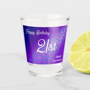 Custom Enchanted Butterflies  21st Shot Glass 