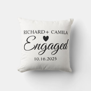 Custom Engaged pillow - Personalized First  Keep