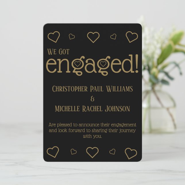 Custom Engagement Announcement (Standing Front)