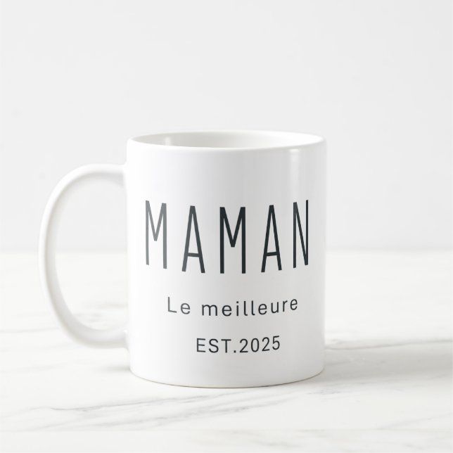 Custom Engraved Two-Tone Mug: Personalised Stonewa Coffee Mug (Left)