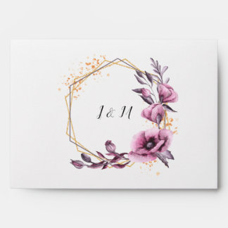 Custom Envelope for Wedding Invitations, Monogram
