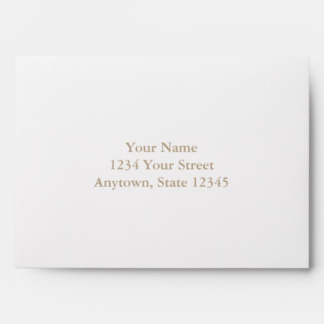 Custom Envelope with Cream Interior (Front)