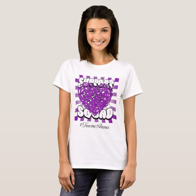 Custom Epilepsy Awareness Support Squad Shirt (Front Full)