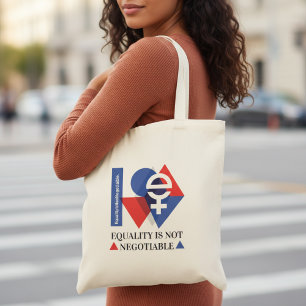 Custom Equality Is Not Negotiable Women's Day Tote Bag
