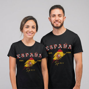 Custom España Pride Spanish Flag Spain  T-Shirt