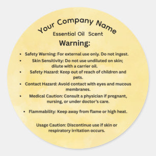 Custom Essential Oil Warning Labels – Aromatherapy