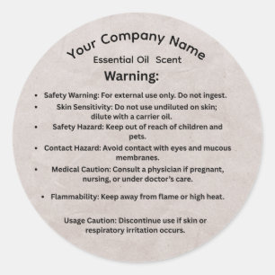 Custom Essential Oil Warning Labels – Aromatherapy
