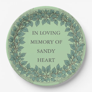 Custom Eucalyptus Funeral – Elegant Memorial Paper Plate