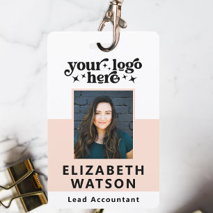 Custom Event ID With Photo Employee Lanyard Name ID Badge