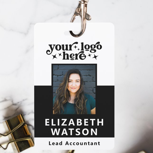 Custom Event ID With Photo Employee Lanyard Name ID Badge (Creator Uploaded)