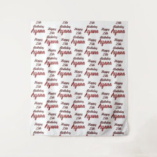 Custom Event Party Backdrop Step and Repeat Tapestry
