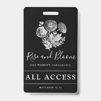 Custom Event VIP All Access Womens Conference ID Badge