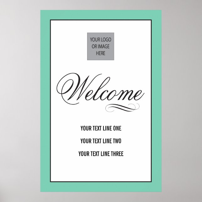 Custom Event Welcome Sign Poster (Front)