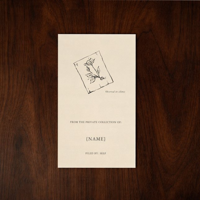 Custom Ex Libris Bookplate Sticker | Dark Academia (Creator Uploaded)