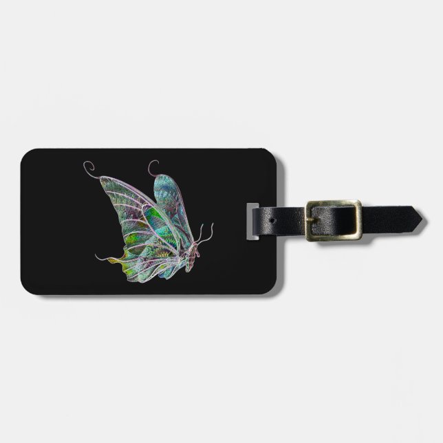Custom Exotic Butterfly Luggage Tag (Front Horizontal)