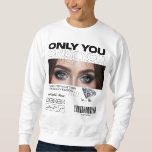 Custom Eyes Image & Name Personalized Sweatshirt