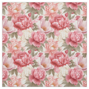 Custom Fabric-Pink Peony Fabric