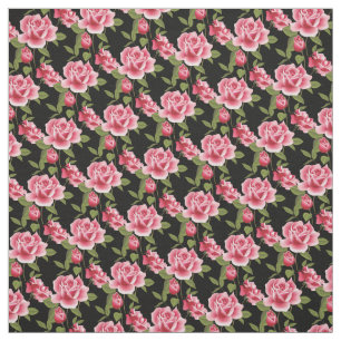 Custom Fabric-Pink Roses Fabric