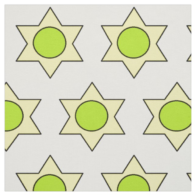 Custom fabric, Star Flower pattern Fabric (Swatch)