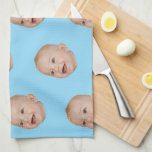 Custom Face Baking Gift Personalised Grandma’s Tea Towel<br><div class="desc">Custom Face Baking Gift Personalised Grandma’s kitchen towel</div>