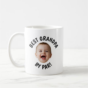 Custom Face Best Grandpa By Par  Coffee Mug