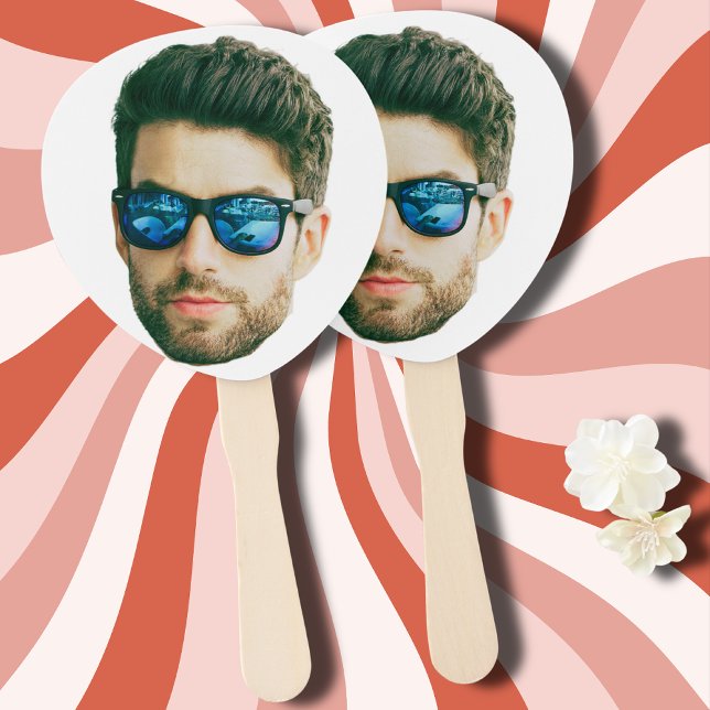Custom Face Birthday Favours Bachelor Party Hand Fan (Creator Uploaded)