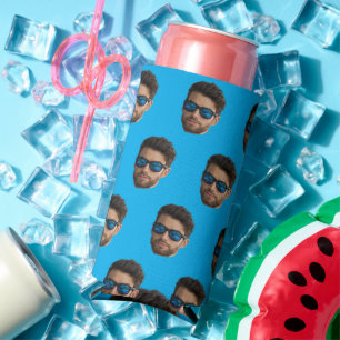 Custom Face Birthday Favours Bachelor Party Seltzer Can Cooler