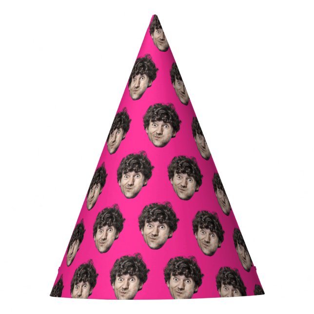 Custom Face Birthday – Personalized Photo  Party Hat (Front)