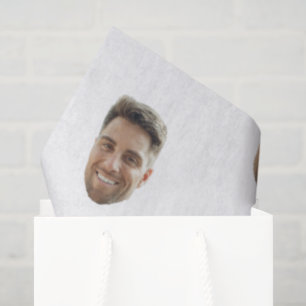 Custom Face Birthday Wedding Personalized Logo  Tissue Paper