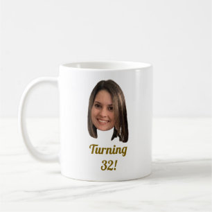 Custom Face Birthday with custom age Coffee Mug