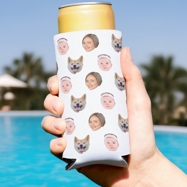 Custom Face, Custom Photo, Family Gift Can Cooler (Creator Uploaded)