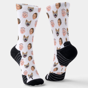 Custom Face, Custom Photo, Family Gift  Socks