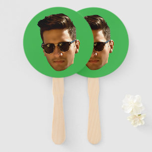 Custom Face Cutout Bachelor Party Birthday Hand Fan
