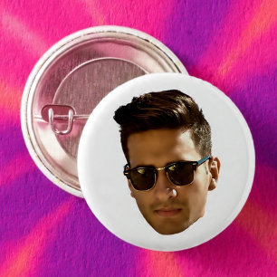 Custom Face Cutout Bachelorette Party Birthday 3 Cm Round Badge