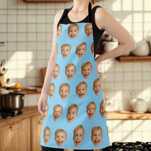Custom Face Gift, Personalised Face Photo, Family Apron