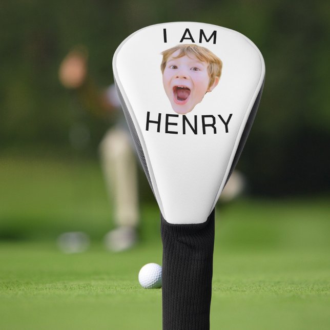 Custom Face Golf Birthday Party Matching Golf Head Cover (Creator Uploaded)