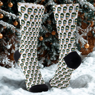 Custom Face Head  Wedding Bridal Shower Party Face Socks