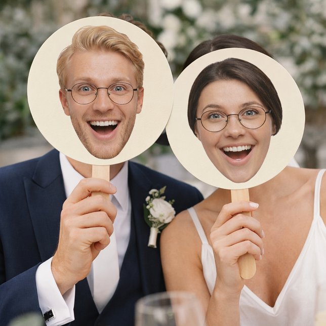 Custom Face Him or Her Game Paddles  Hand Fan (Creator Uploaded)