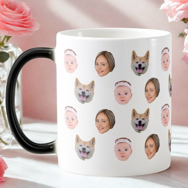 Custom Face Mug, Custom Photo mug, Family Gift  Magic Mug (Creator Uploaded)