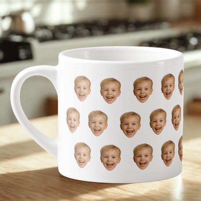 Custom Face Mug, Personalised Face Photo, Family Espresso Cup (Creator Uploaded)