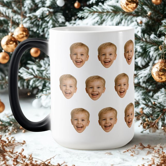 Custom Face Mug, Personalised Face Photo, Family Magic Mug (Creator Uploaded)